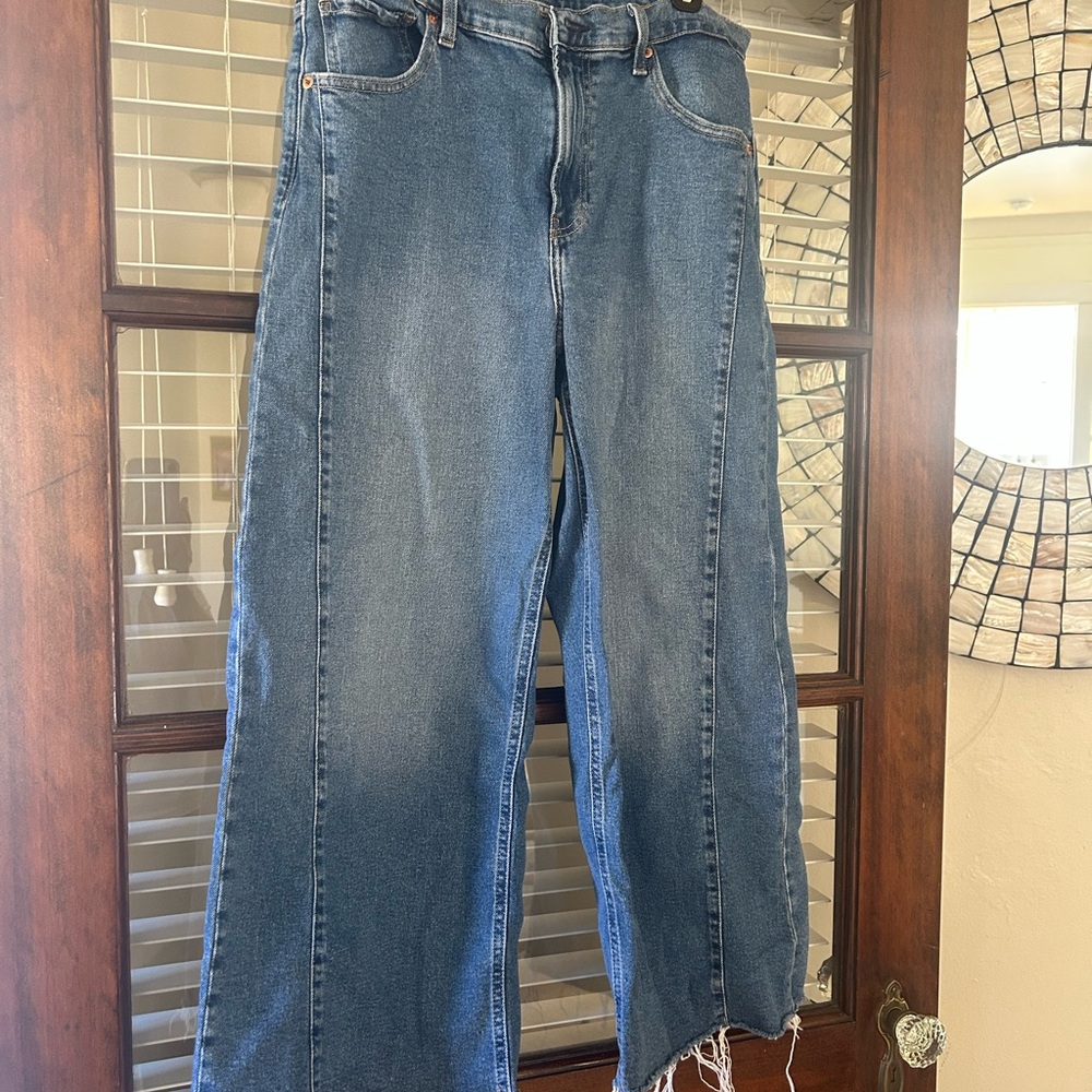 GAP High Rise Stride Ankle Jeans - Blue - Picture 2 of 7
